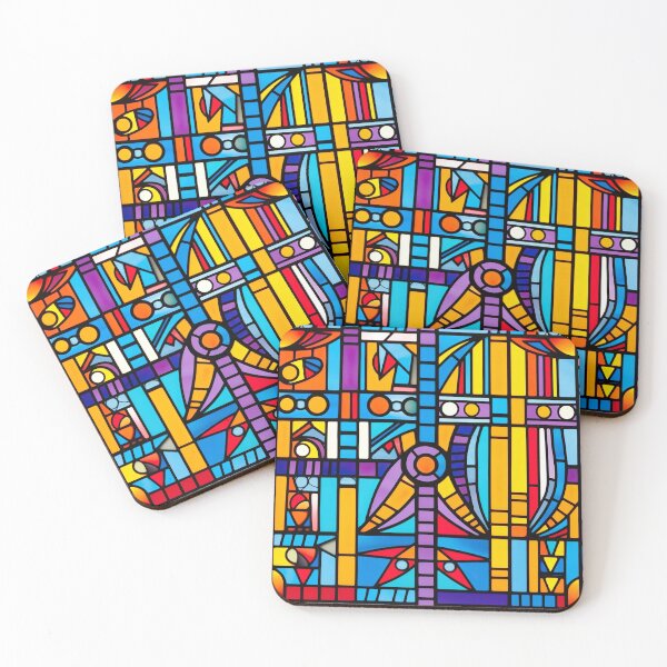 Item preview, Modern design that is reminiscent of windows made of colorful glass panes designed and sold by Pflugart.