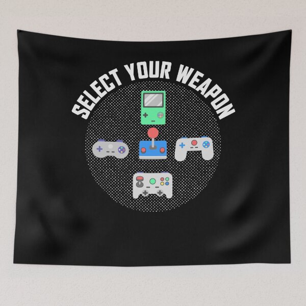 Item preview, SELECT YOUR WEAPON | Gamer Gifts | Gamer clothing | Gamer Dad | Gamer dad | Gamer Sayings | Gamer Gifts for Men | Gamer Gifts for Women | Gamer Mom designed and sold by Kreature Look.