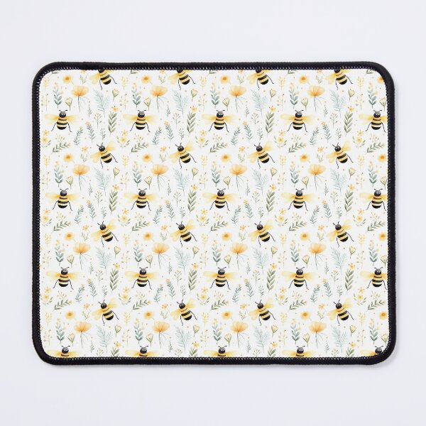 Aperçu de l'œuvre Wings of Nature: Captivating Bees in Flight créée et vendue par qoodesignstudio.