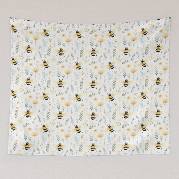 Artikelvorschau, Wings of Nature: Captivating Bees in Flight entworfen und verkauft von qoodesignstudio.