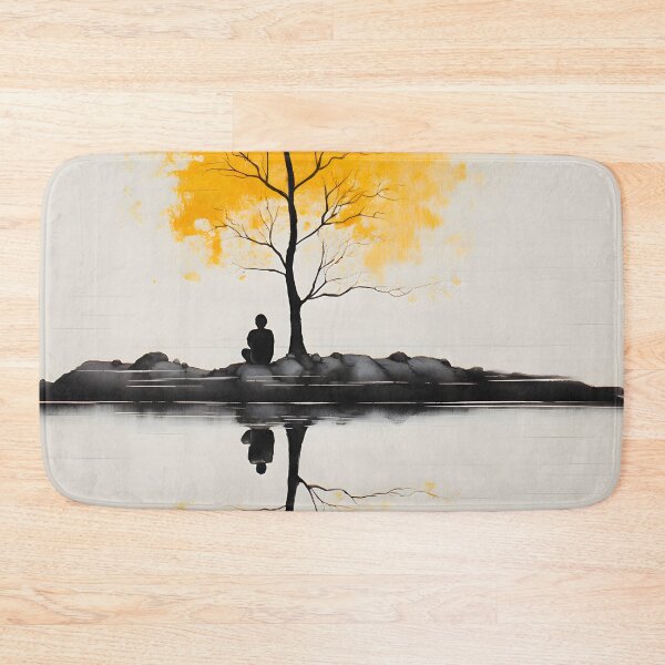 Item preview, Solitude in Watercolor: Lonely Island Castaway Art designed and sold by Blendfactor.