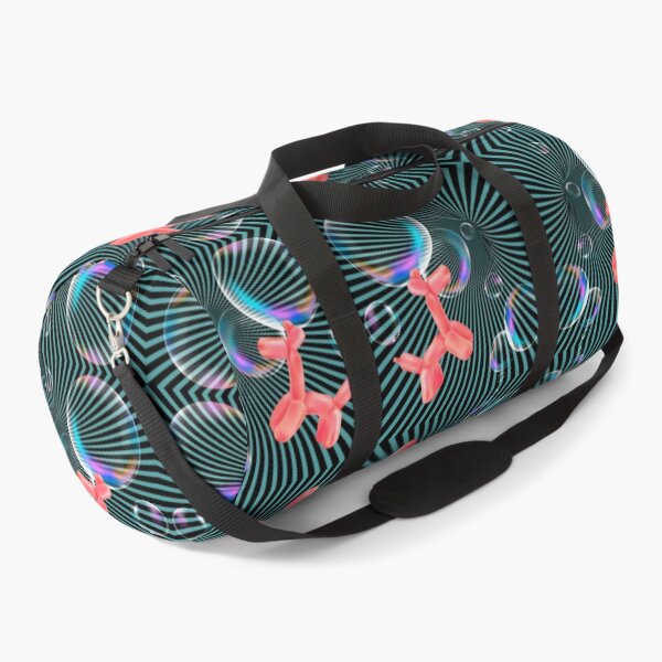 Item preview, Floating Balloon Dogs Bubbles, Happy Dog Hypnotherapy Red Teal designed and sold by SpiritGifts.