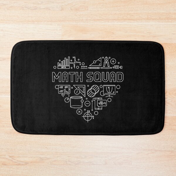 Item preview, Math Squad Heart creative Heart-shaped outline design for mathematics teachers or students designed and sold by venomousvector.