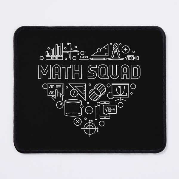 Item preview, Math Squad Heart creative Heart-shaped outline design for mathematics teachers or students designed and sold by venomousvector.