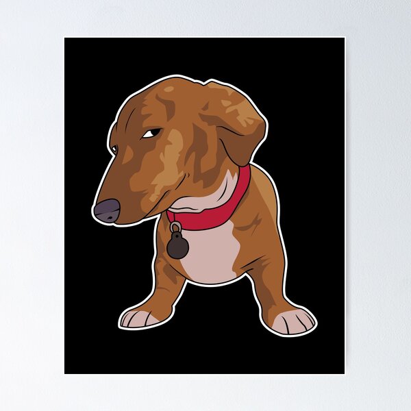 Item preview, Dog Side Eye Meme Dachshund designed and sold by DamnGoodDesign.