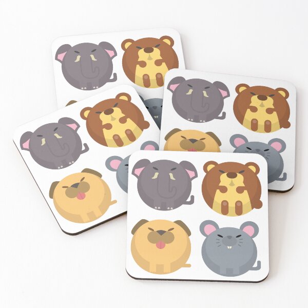 Item preview, animal friends, Elephant, dog, rat, monkey designed and sold by zzzozzo.