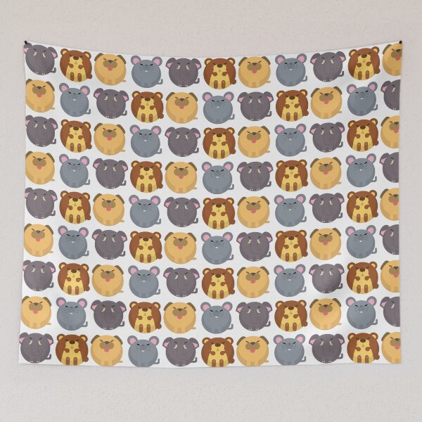Item preview, animal friends, Elephant, dog, rat, monkey designed and sold by zzzozzo.