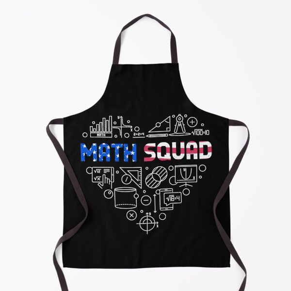 Item preview, Math Squad USA Flag Heart creative Heart-shaped outline America Flag design for mathematics teachers or students designed and sold by venomousvector.