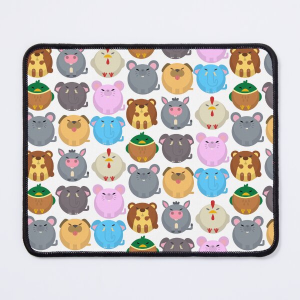 Item preview, animal friends, Elephant, dog, rat, monkey,chicken, pigeon designed and sold by zzzozzo.