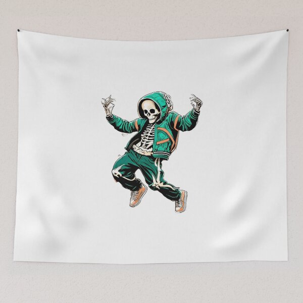 Item preview, Skeleton Breakdancing halloween  designed and sold by ArtistriWear.