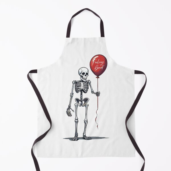 Item preview, Skeleton Holding Red Balloon - Feeling Great designed and sold by RafikieCo.