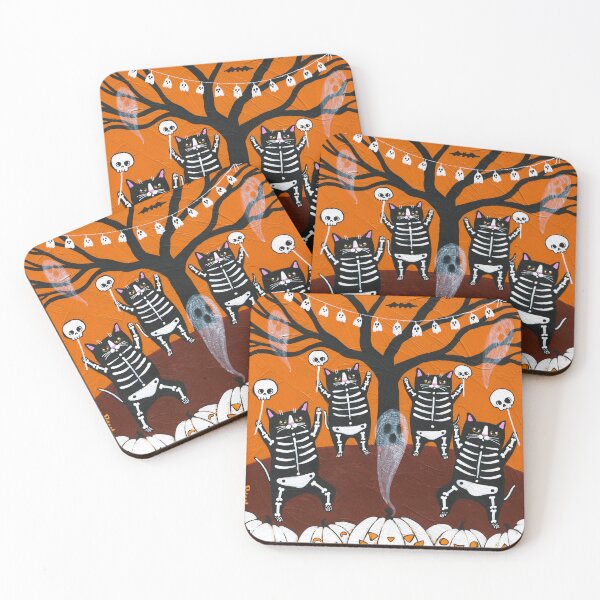 Item preview, Celebration of Halloween Kitties designed and sold by KilkennyCat Art.