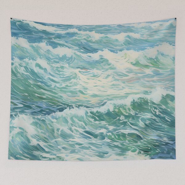 Item preview, Pastel Watercolor Waves of the Ocean designed and sold by PersonalSpacePH.