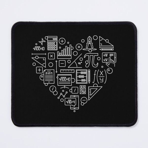 Item preview, Algebra Heart - I love Math creative Heart-shaped outline design for mathematics teachers or students designed and sold by venomousvector.