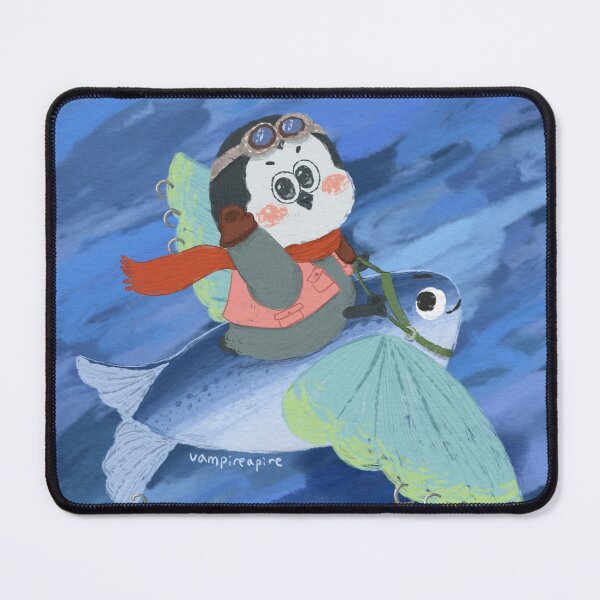 Item preview, Penguin Aviator Travelling with Flying Fish designed and sold by VAMPIREAPIRE.