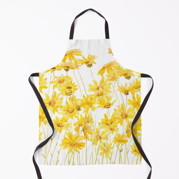 Item preview, yellow daisies watercolour designed and sold by ColorandColor.