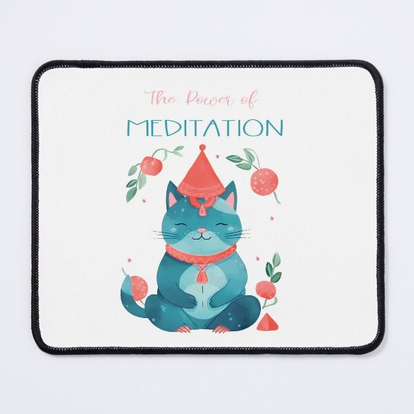Item preview, Cute Japanese cat. Korean meditation. designed and sold by Anastasiia Yurevych.
