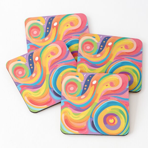 Item preview, Abstract colorful swirls designed and sold by studio468.