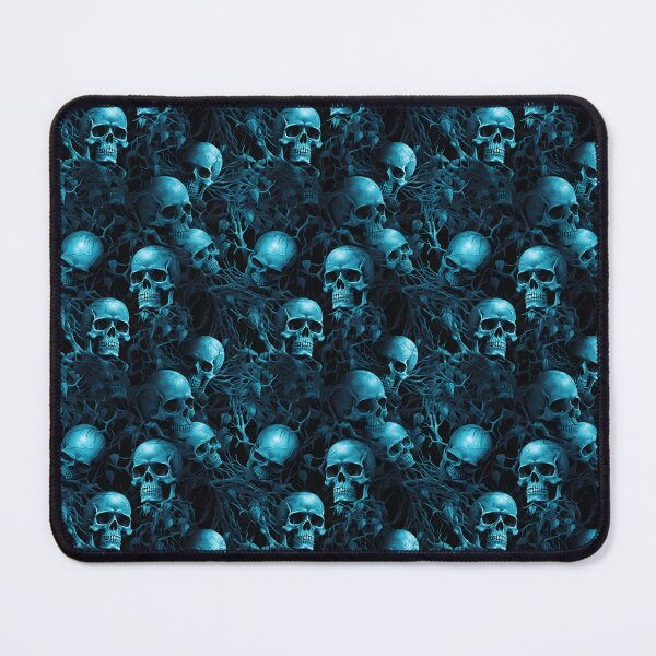 Item preview, Light Blue & Dark Blue Skulls Composite Overlay Pattern #2 designed and sold by ARTficiallyAnon.