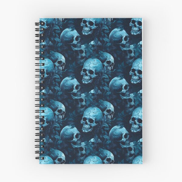 Item preview, Light Blue & Dark Blue Skulls Composite Overlay Pattern #3 designed and sold by ARTficiallyAnon.