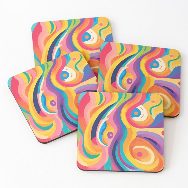 Item preview,  Abstract colorful swirls designed and sold by studio468.