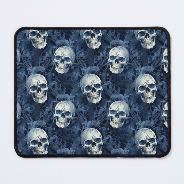 Item preview, Light Blue & Dark Blue Skulls Composite Overlay Pattern #4 designed and sold by ARTficiallyAnon.