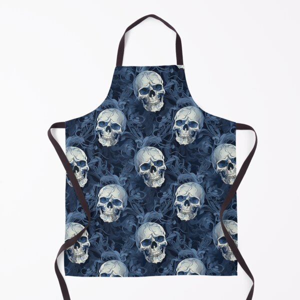 Item preview, Light Blue & Dark Blue Skulls Composite Overlay Pattern #4 designed and sold by ARTficiallyAnon.