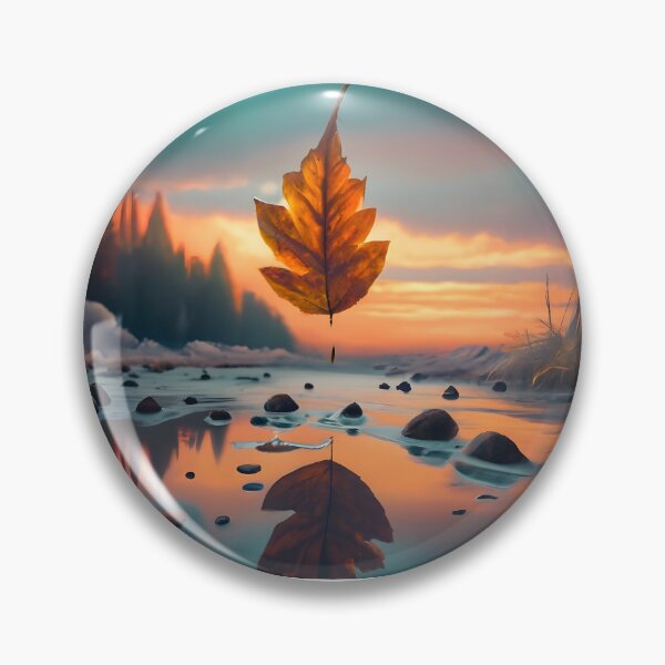 Item preview, Falling leaf autumn warm feeling wall painting designed and sold by denakh.
