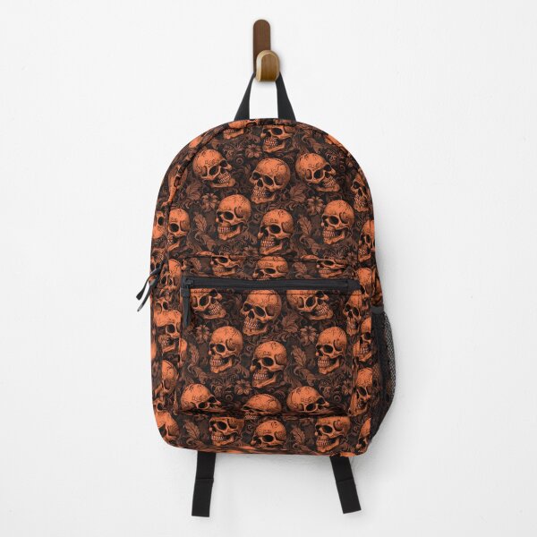 Item preview, Peach & Burnt Orange Skulls Composite Overlay Pattern #1 designed and sold by ARTficiallyAnon.