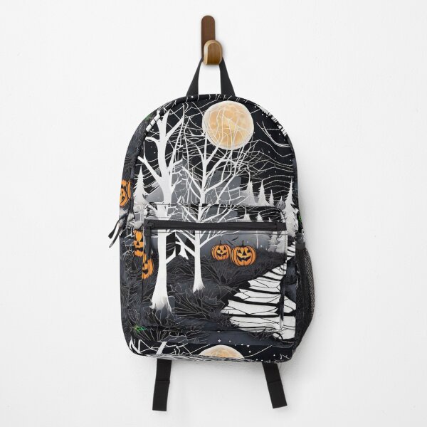 Item preview, Creepy Halloween Jack-O'-Lanterns Night Forest 11 designed and sold by Benito Del Ray.