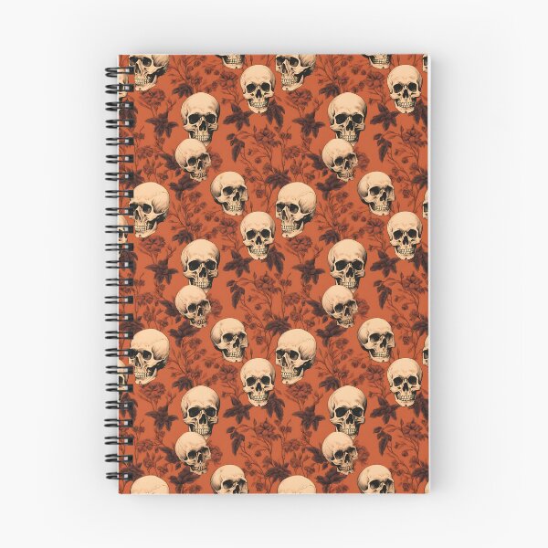 Item preview, Peach & Burnt Orange Skulls Composite Overlay Pattern #2 designed and sold by ARTficiallyAnon.