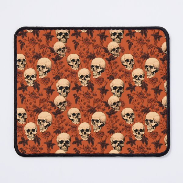 Item preview, Peach & Burnt Orange Skulls Composite Overlay Pattern #2 designed and sold by ARTficiallyAnon.