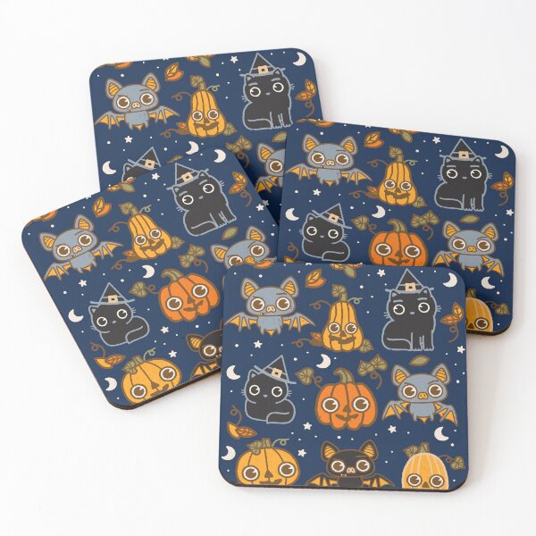 Item preview, Cats, Bats and Pumpkins! Halloween Pattern   designed and sold by WeirdPunderful.