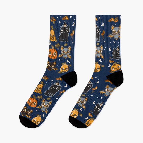Item preview, Cats, Bats and Pumpkins! Halloween Pattern   designed and sold by WeirdPunderful.