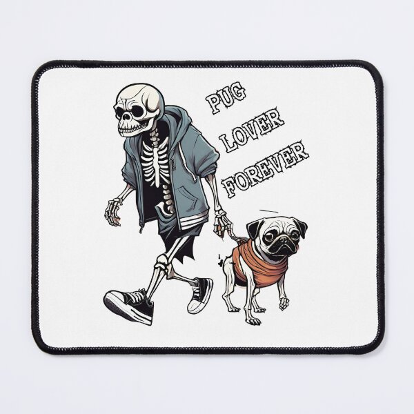 Item preview, Pug Lover Forever - Skeleton Walking Pug Skeleton Dog designed and sold by RafikieCo.