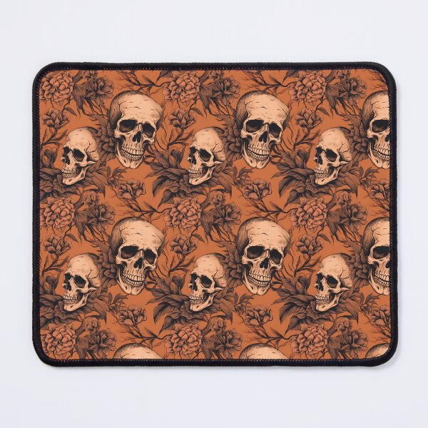 Item preview, Peach & Burnt Orange Skulls Composite Overlay Pattern #3 designed and sold by ARTficiallyAnon.