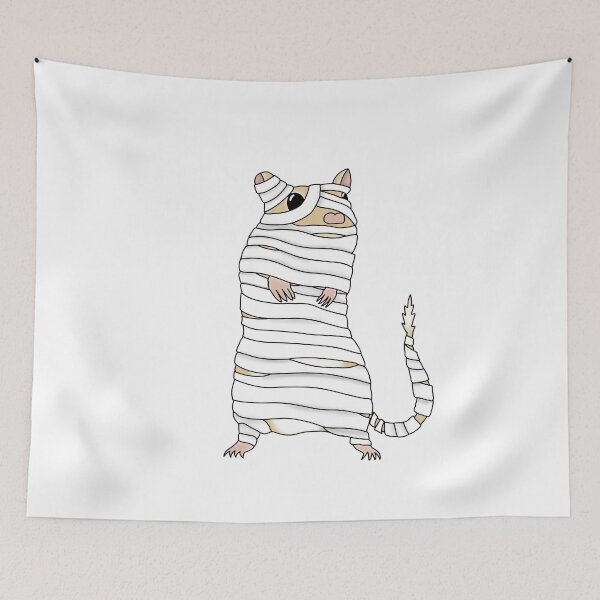 Item preview, Gerbil Mummy (cute golden gerbil Halloween costume) designed and sold by Becky-Marie.