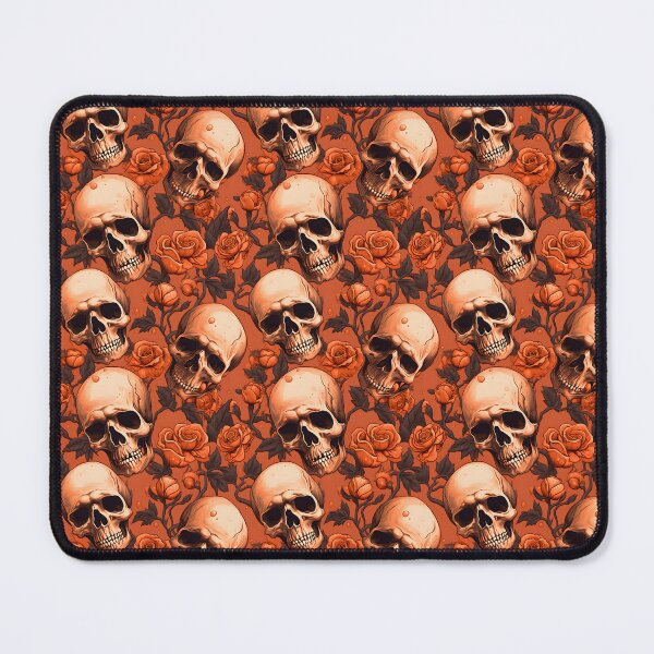 Item preview, Peach & Burnt Orange Skulls Composite Overlay Pattern #5 designed and sold by ARTficiallyAnon.