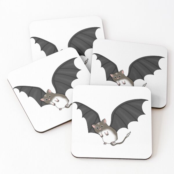 Item preview, Vampire bat gerbil (cute brown gerbil Halloween costume) designed and sold by Becky-Marie.