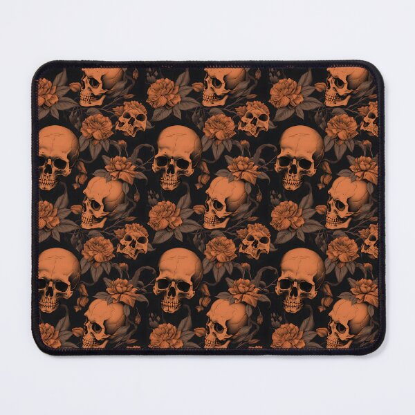 Item preview, Peach & Burnt Orange Skulls Composite Overlay Pattern #6 designed and sold by ARTficiallyAnon.