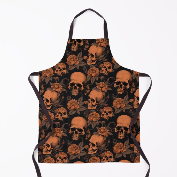 Item preview, Peach & Burnt Orange Skulls Composite Overlay Pattern #6 designed and sold by ARTficiallyAnon.