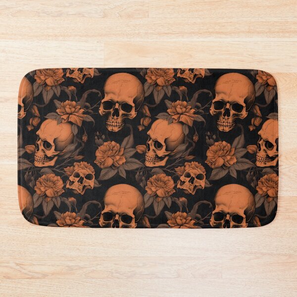Item preview, Peach & Burnt Orange Skulls Composite Overlay Pattern #6 designed and sold by ARTficiallyAnon.