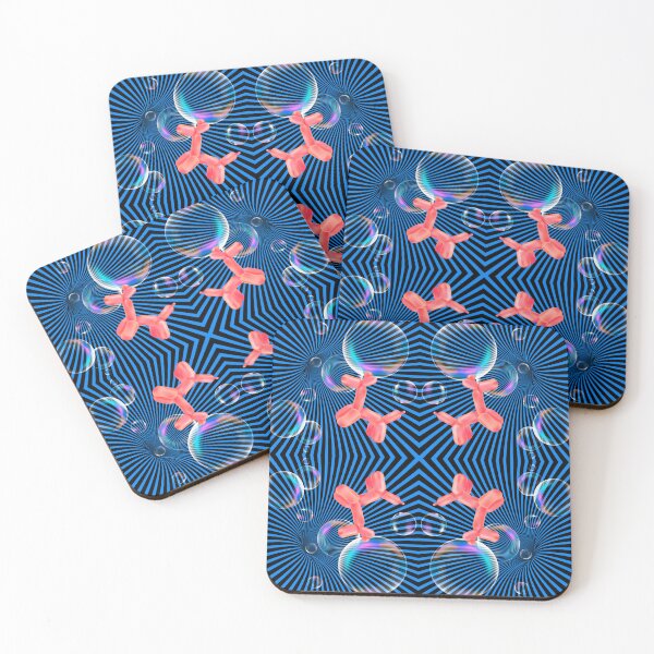Item preview, Floating Balloon Dogs, Bubbles, Happy Dog Hypnotherapy Blue designed and sold by SpiritGifts.