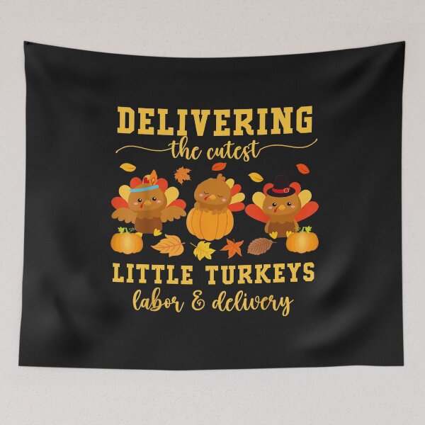 Item preview, LD Nurse Thanksgiving Delivering The Cutest Little Turkeys designed and sold by Pitchou07.
