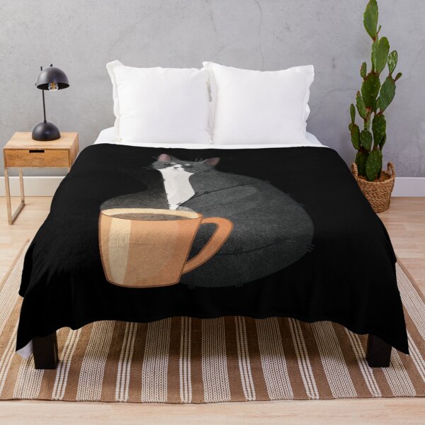 Item preview, Cat with cup of Coffee - cats and coffee enthusiast design designed and sold by FelineEmporium.