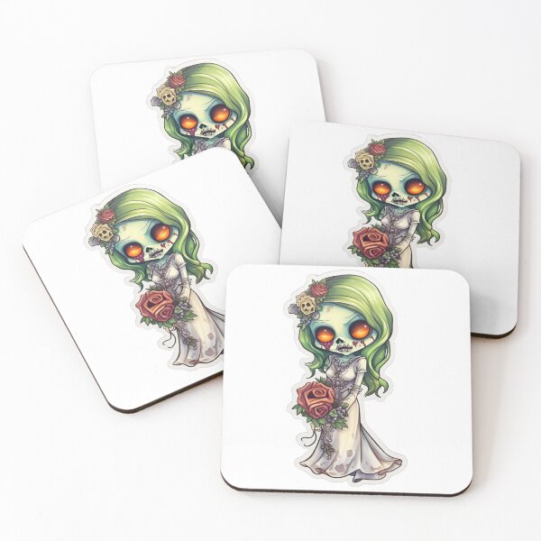 Item preview, Cartoon Zombie Bride Sticker designed and sold by Dannypryce.