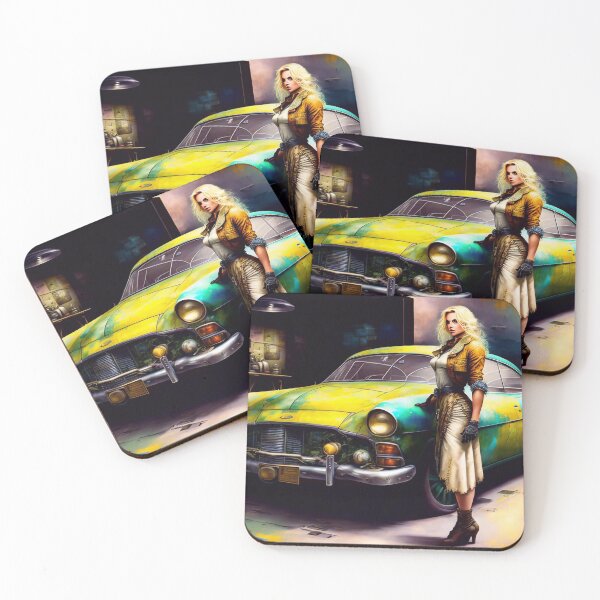 Item preview, Blonde woman repairing a car designed and sold by M-Y-A-R-T-.