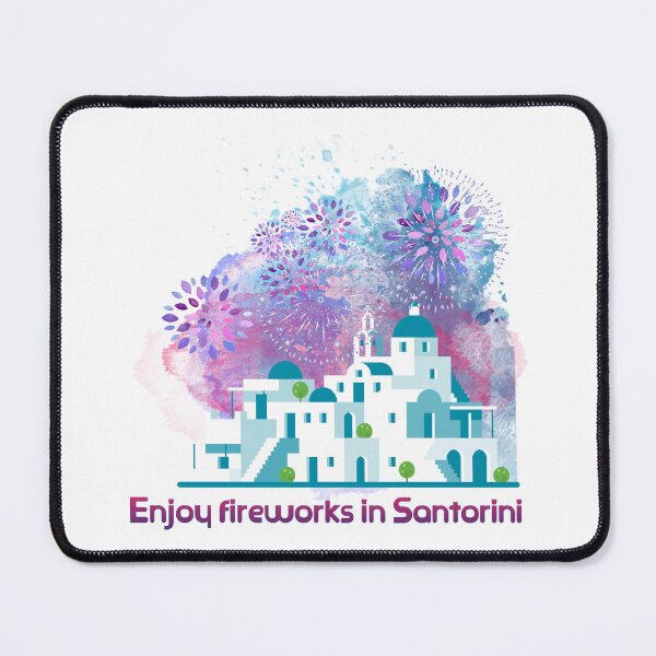 Item preview, Enjoy fireworks in Santorini designed and sold by zzzozzo.