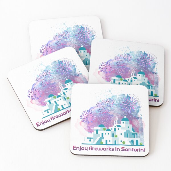 Item preview, Enjoy fireworks in Santorini designed and sold by zzzozzo.