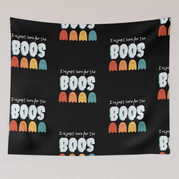 Item preview, I'm Just Here for the BOOS Funny Colorful Halloween Ghosts, 2025 Halloween designed and sold by TreetopStudios.
